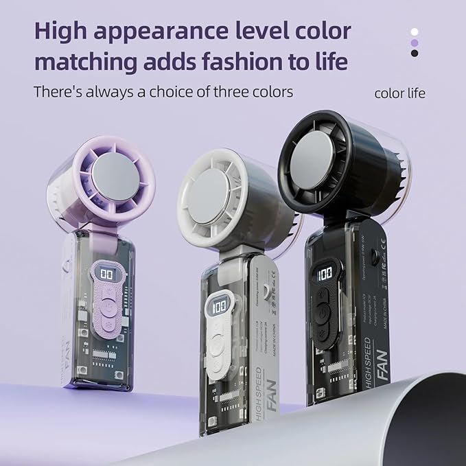 G-DRONIQ Portable High Speed Turbo Fan – LED Light & Ice Cooling Plate