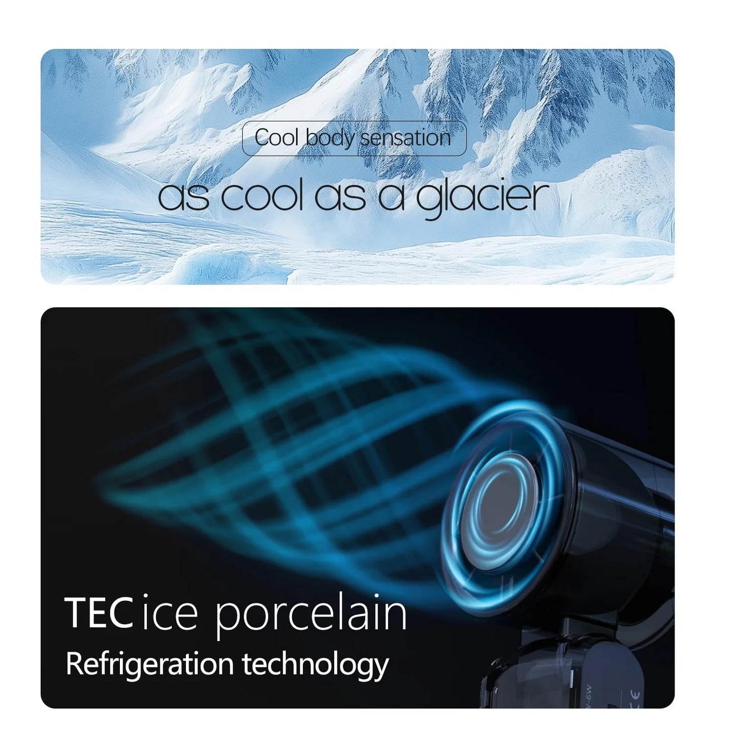 G-DRONIQ Portable High Speed Turbo Fan – LED Light & Ice Cooling Plate