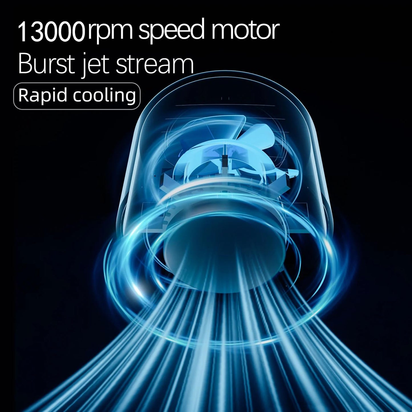 G-DRONIQ Portable High Speed Turbo Fan – LED Light & Ice Cooling Plate