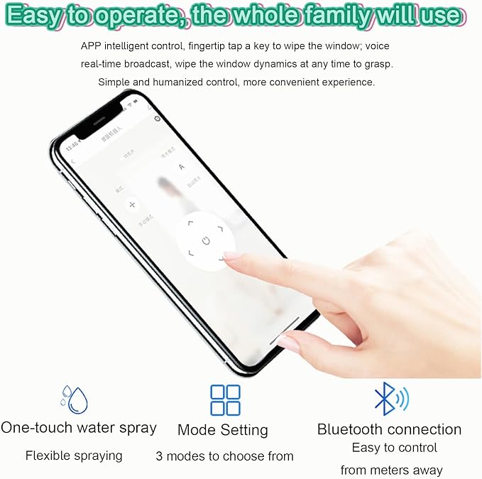 G-DRONIQ Auto Sprinkler Smart Glass Cleaning Robot - App & Remote Control