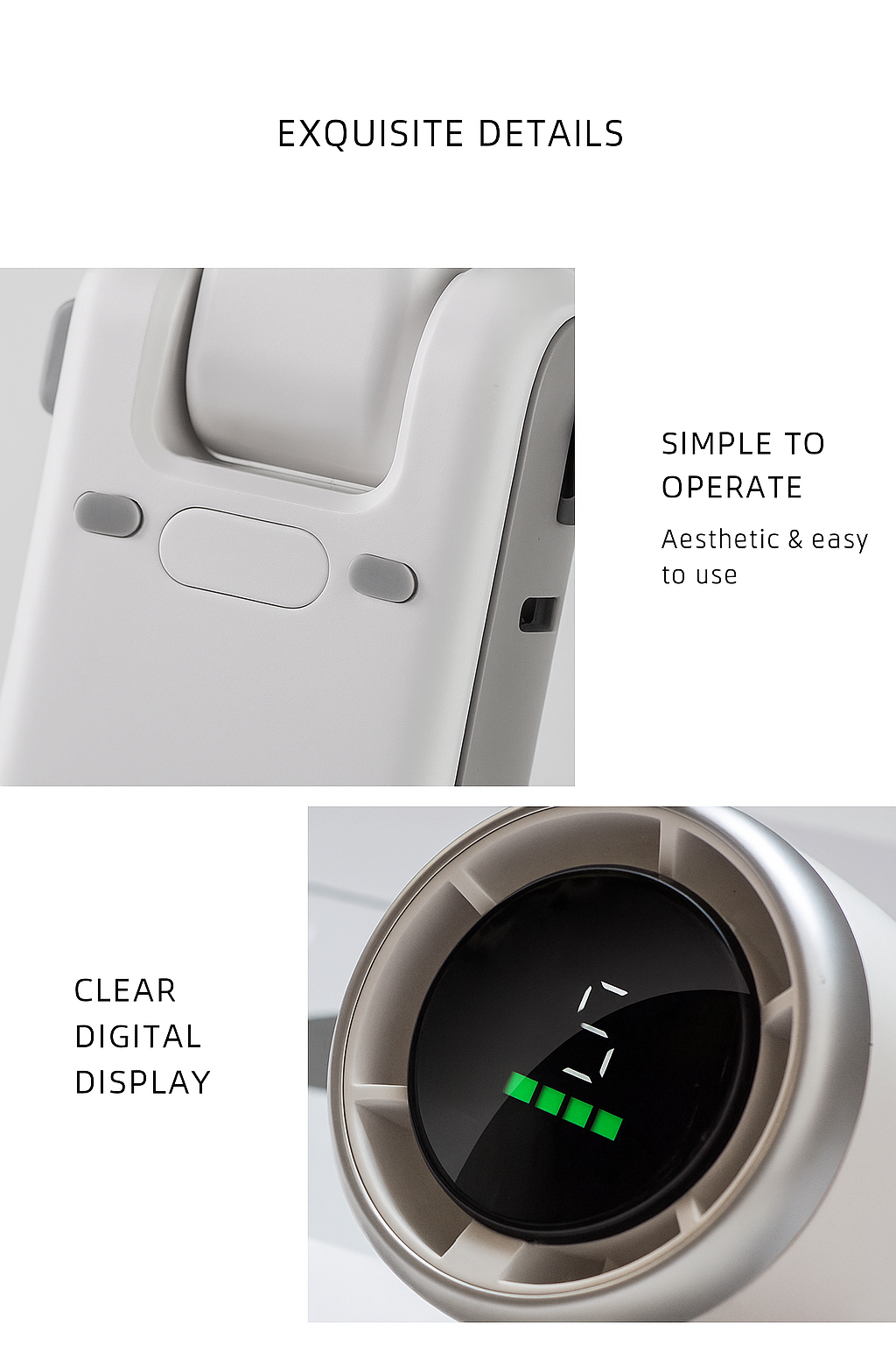 G-DRONIQ Powerful Winds Turbo Fan - 5 Speed LED Display Portable Fan