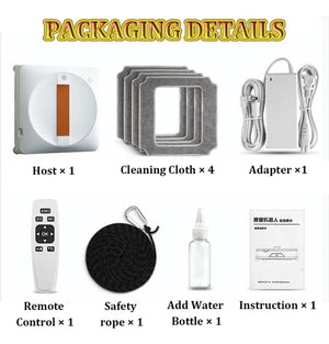 G-DRONIQ Auto Sprinkler Smart Glass Cleaning Robot - App & Remote Control