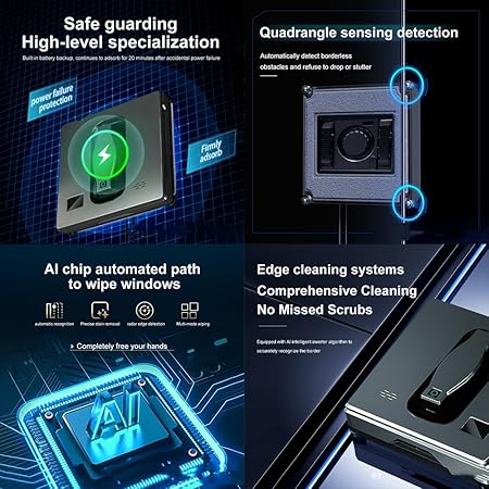 G-DRONIQ Auto Bi-Directional Glass Cleaning Robot – Remote Control