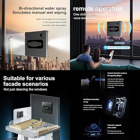 G-DRONIQ Auto Bi-Directional Glass Cleaning Robot – Remote Control