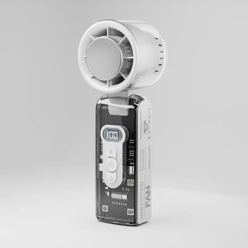 G-DRONIQ Portable High Speed Turbo Fan – LED Light & Ice Cooling Plate