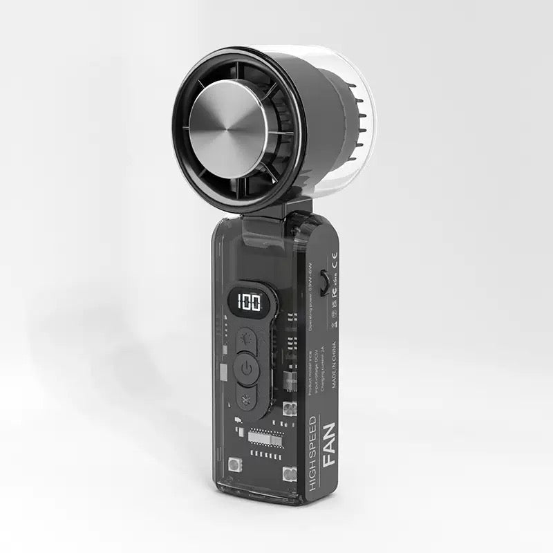 G-DRONIQ Portable High Speed Turbo Fan – LED Light & Ice Cooling Plate